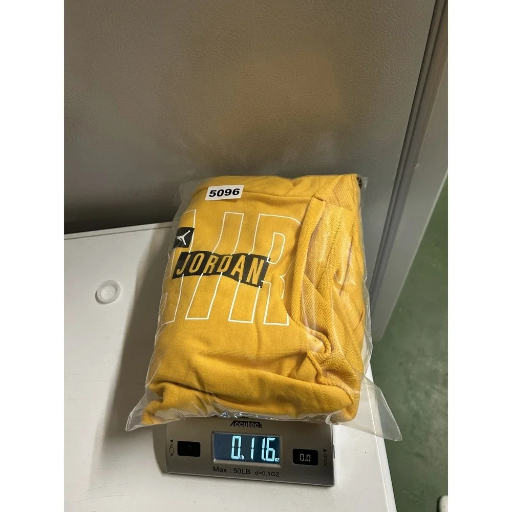 Jordan JumpMan Air Fleece Training Sweat Shorts Men's L Yellow‎ Drawstring Waist